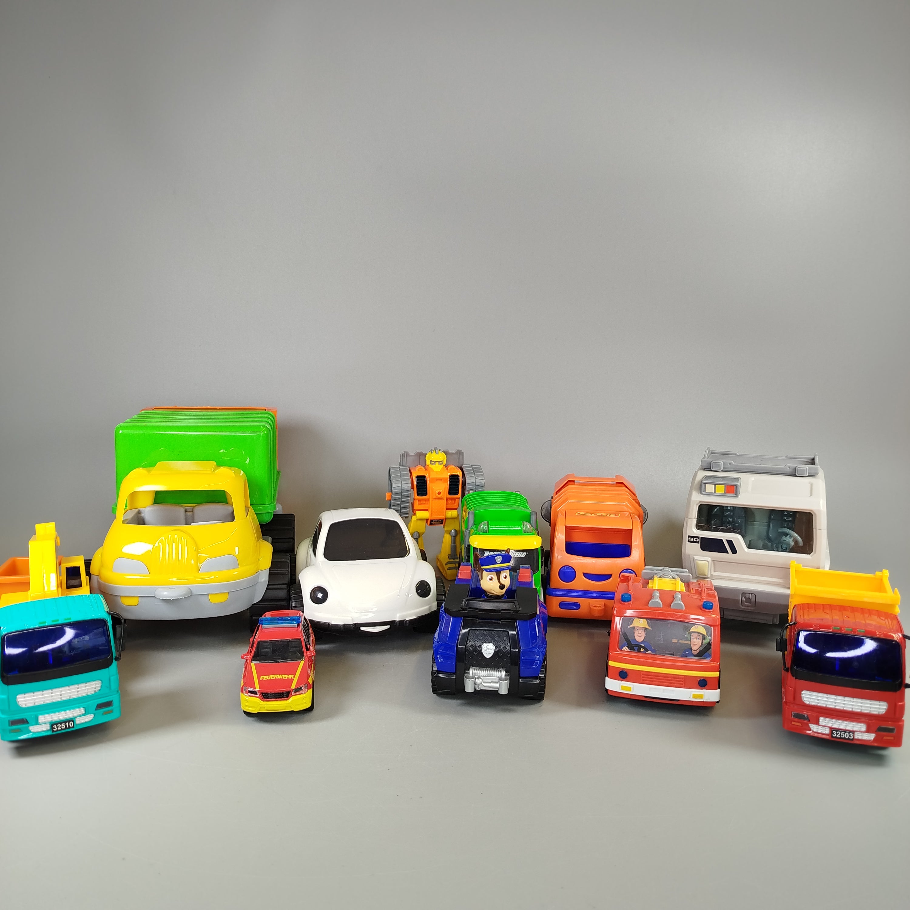 Fahrzeugset - Rettungsfahrzeuge - 11-teilig für Rollenspiele